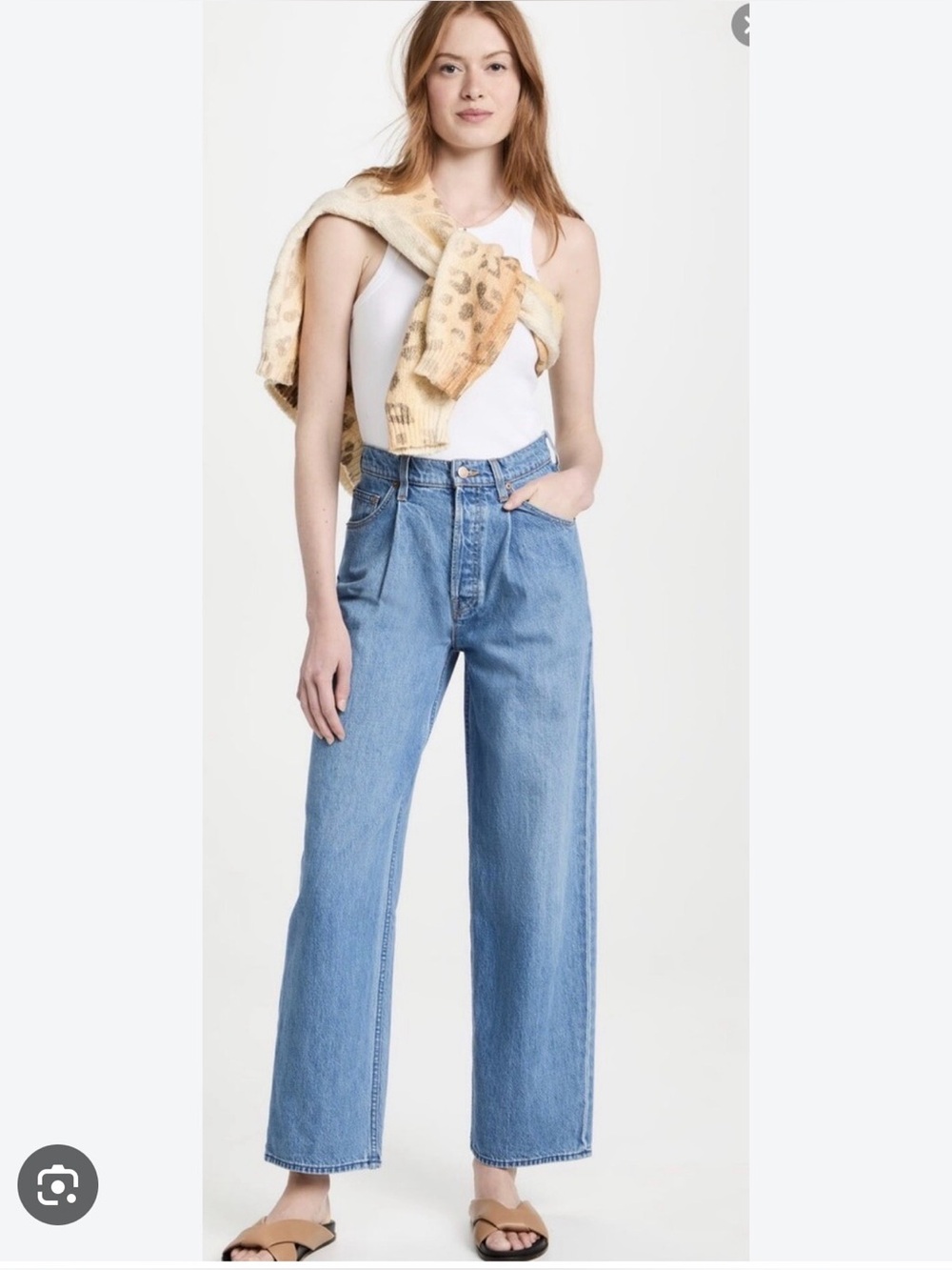 NWT MOTHER Snacks! The Pleated Fun Dip Puddle Jeans Nothing Else Like It 6 28